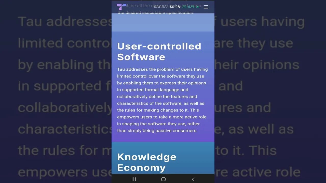 48 User-controlled Software💎#shorts #TauNet #UserControlledSoftware