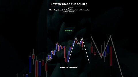 How To Trade The Double Top Pattern?#upwcapital #doubletop #trading