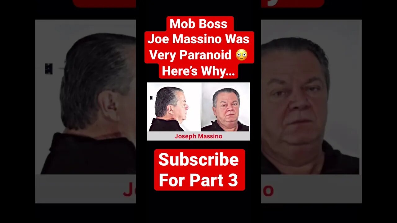 Mob Boss Joe Massino Was Very Paranoid 😳 Here’s Why… #joepistone #crime #police #paranoia #true