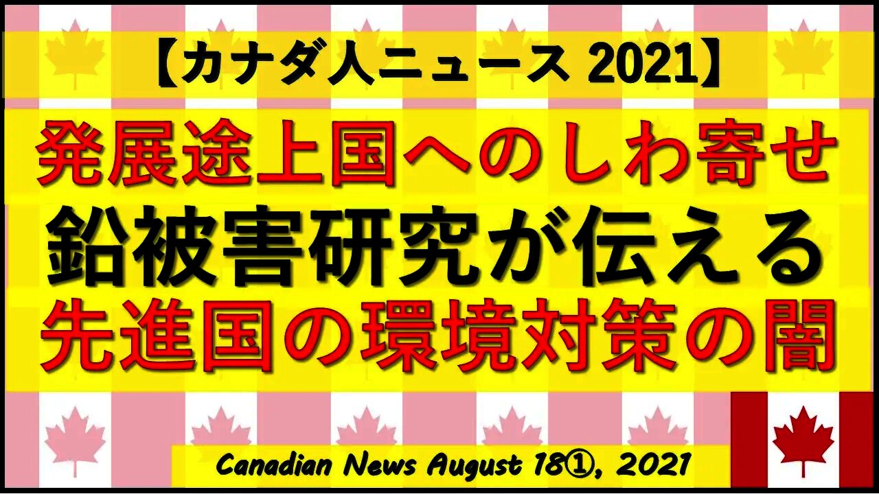 環境対策と言う名の先進国のエゴ 鉛被害研究が伝える途上国へのしわ寄せ