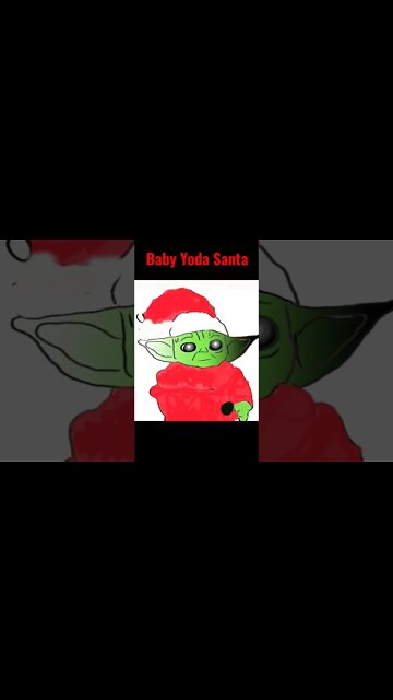 I Animated Baby Yoda Santa #christmas #babyyoda #starwars