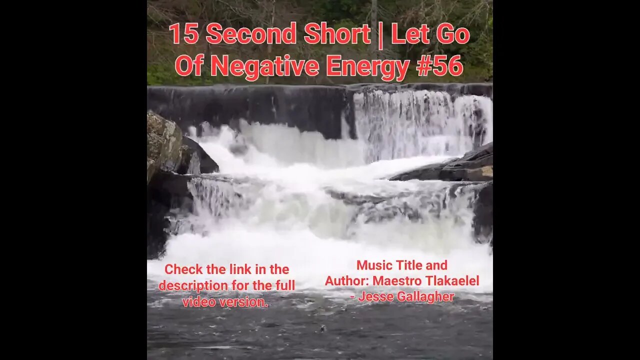 15 Second Short Of Let Go Of Negative Energy | #meditation #shorts #shortsvideo #waterfall #56