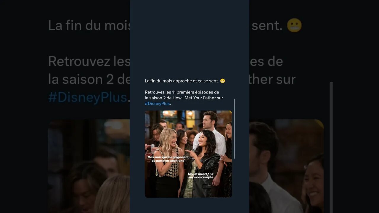 😬Retrouvez les 11 premiers épisodes de la saison 2 de How I Met Your Father sur #DisneyPlus.
