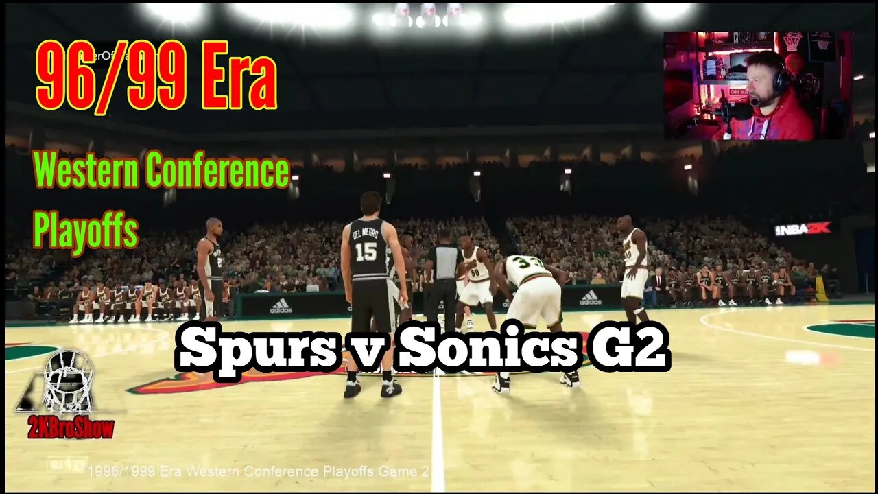 Klasyk Playoffs: Spurs kontra Sonics - Mecz 2 (1996/1999) | Era #nba2k