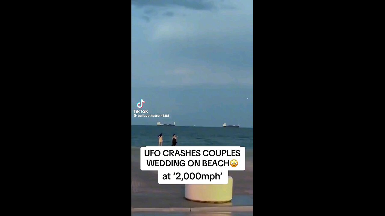 ufo crashes wedding