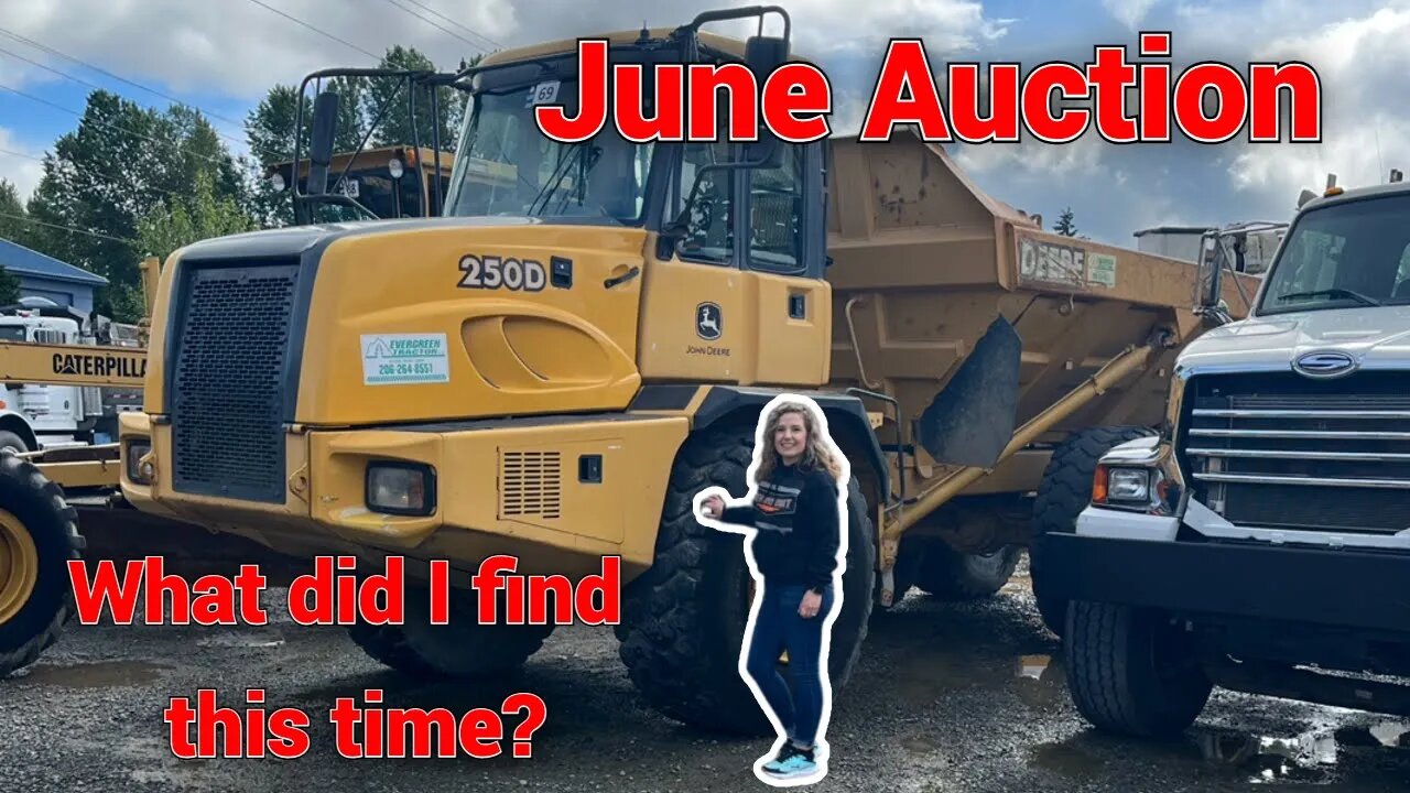 HEAVY EQUIPMENT AUCTION!! Can I talk Bobby into letting me bid on some items this time?