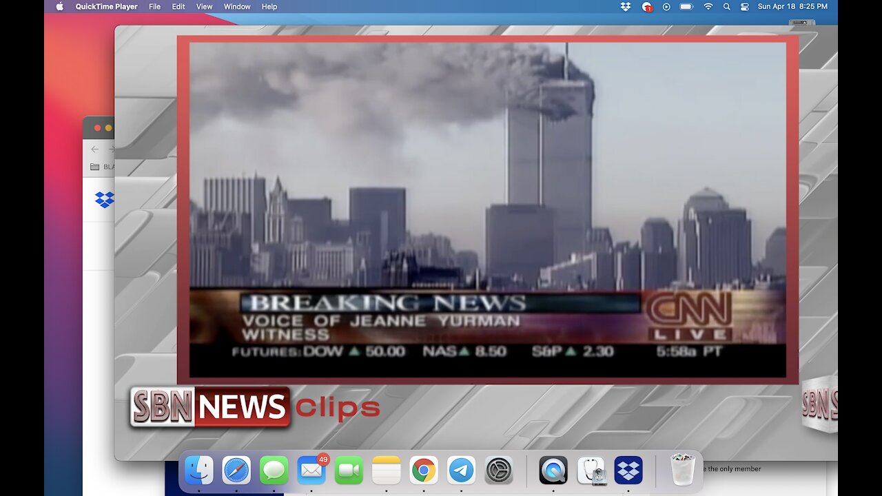 Shock & AWE: CNN Broadcasts Aftermath Of The First Plane Hitting The North Tower