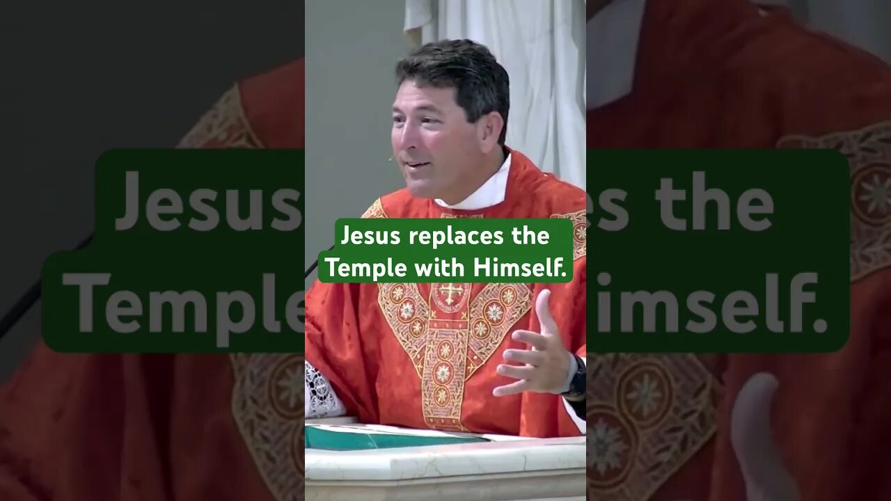 The New Temple! #shorts #newtemple #catholic #frmikeoconnor #homily #shortsvideo