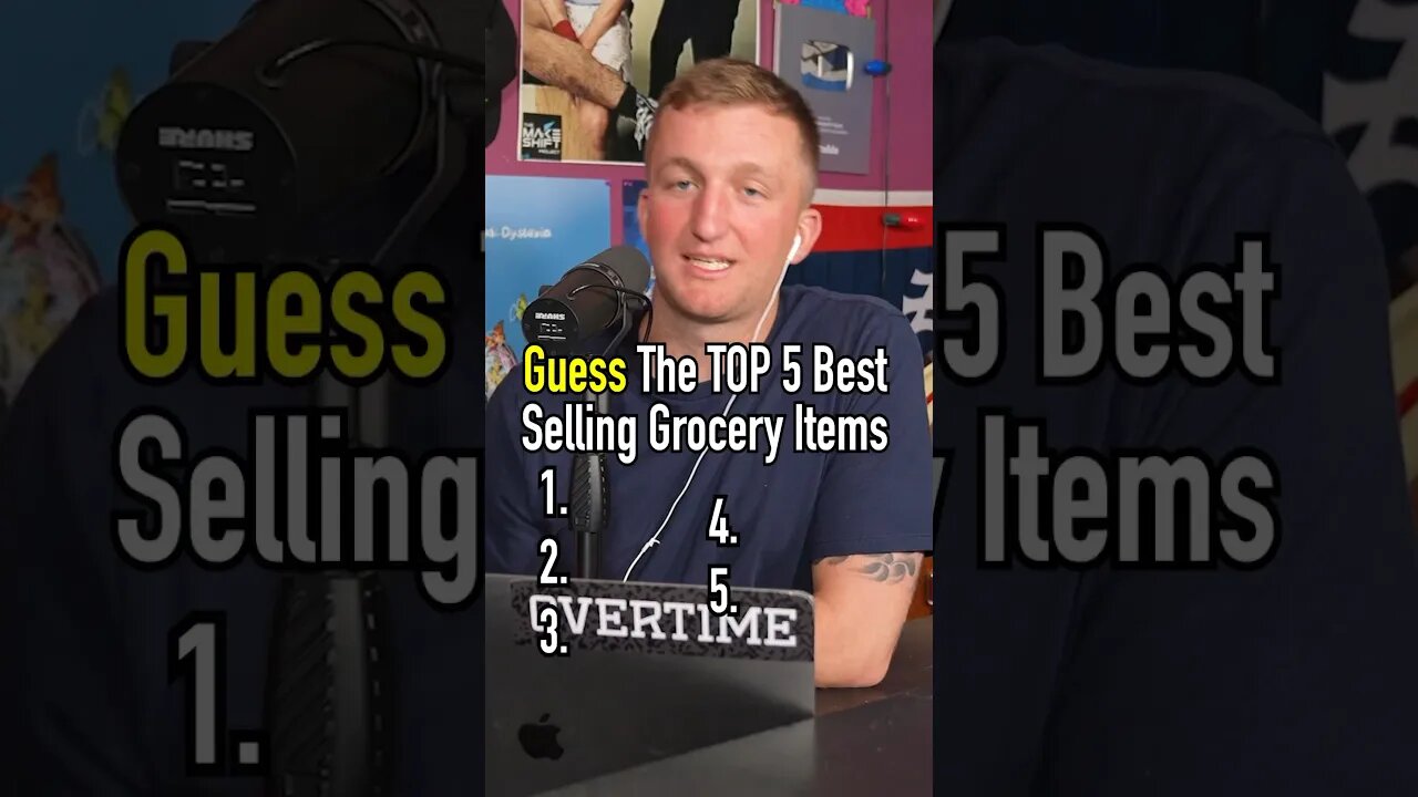 Guess The TOP 5 BEST SELLING Grocery Items!! Can They Do It?! #shorts #top5