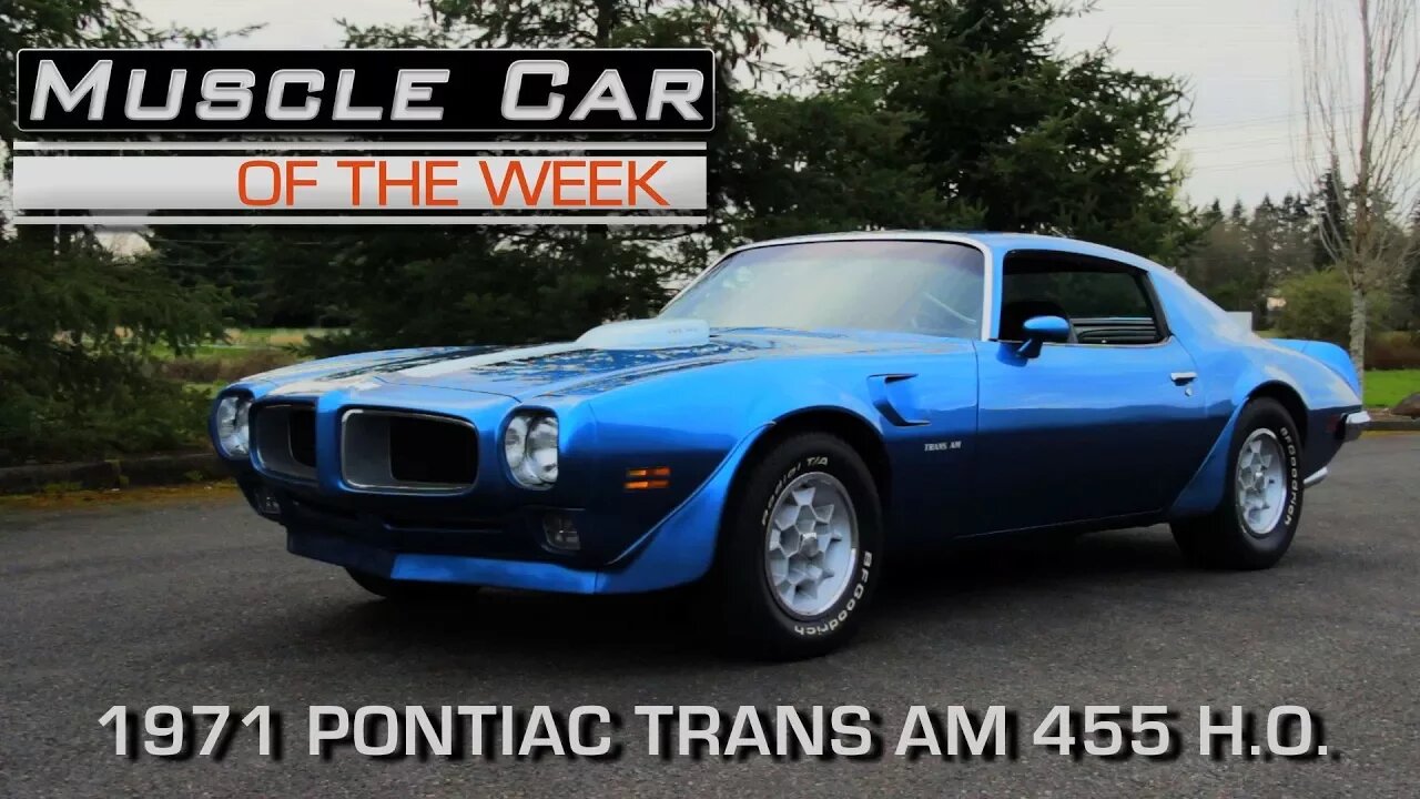 1971 Pontiac Firebird Trans Am Muscle Car Of The Week Video Episode 220 V8TV