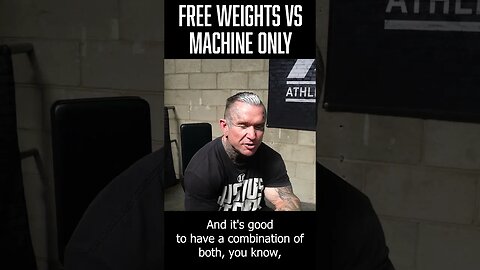 LEE PRIEST: Training with Free Weights vs Machine Only #shorts