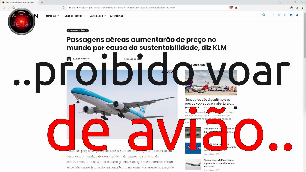 Esquerda não quer mais o pobre viajando de avião, só os ricos