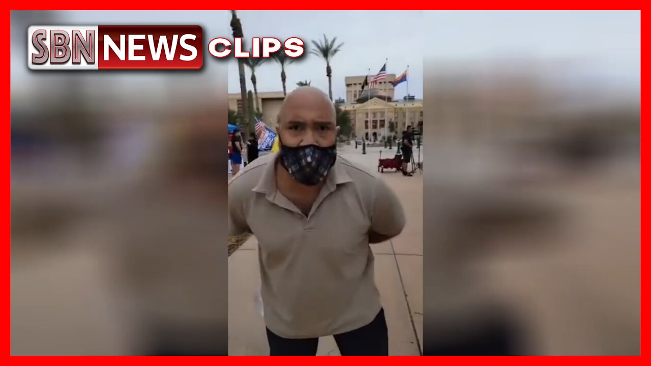 Leftist Lunatic Knocks a Phone Out of United States Marines Hand at the AZ State Capitol - 4019