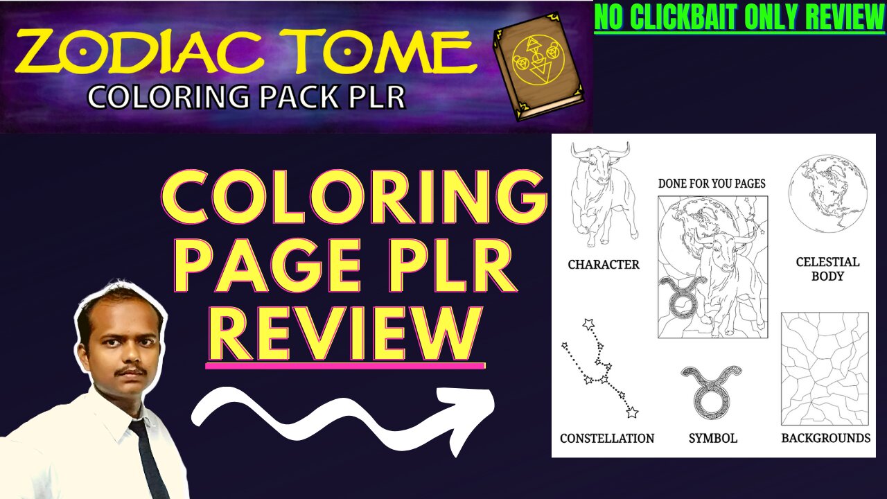 COLORING PAGE PLR REVIEW