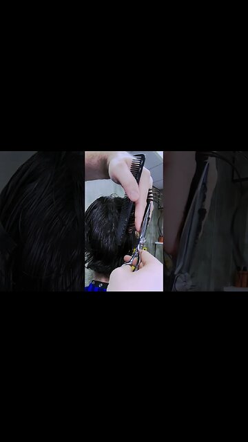 ASMR Haircut Scissor cut on men's hair #asmr #asmrbarber #barber #hairdresser