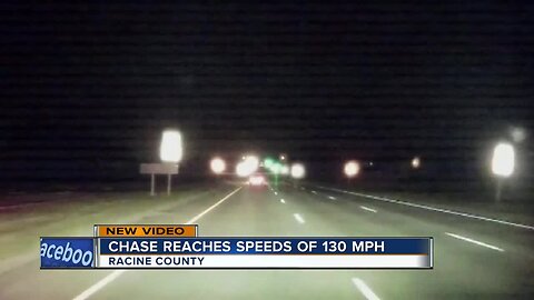 Chase reaches speeds close to 130 mph in Racine County