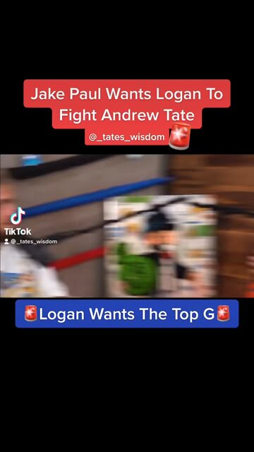 Jake Paul Wants Logan Paul To Fight Andrew Tate