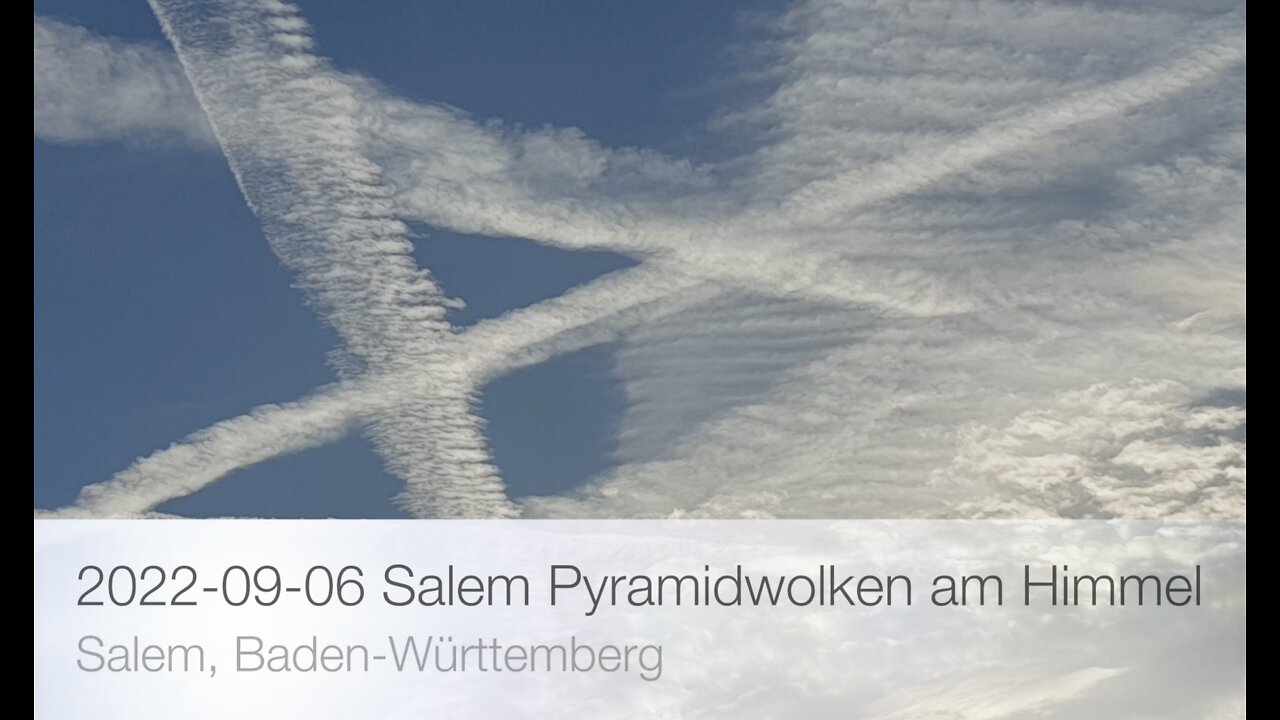 2022-09-06 Salem Pyramidwolken am Himmel - Geoengineering vor deinen AUGEN