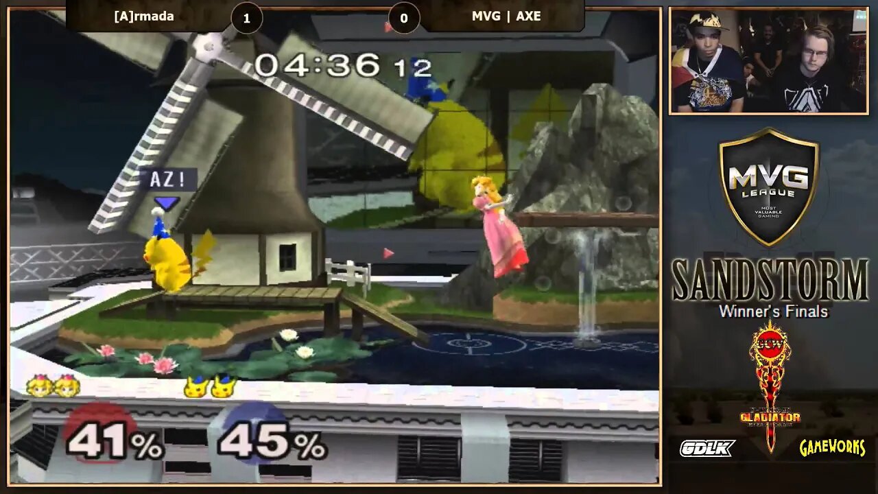 MVG Sandstorm: Singles Top 8 WF - [A]rmada (Peach) vs. MVG | AXE (Pikachu)