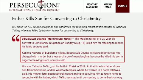 Muslim Father Murders Son for Converting to Christianity