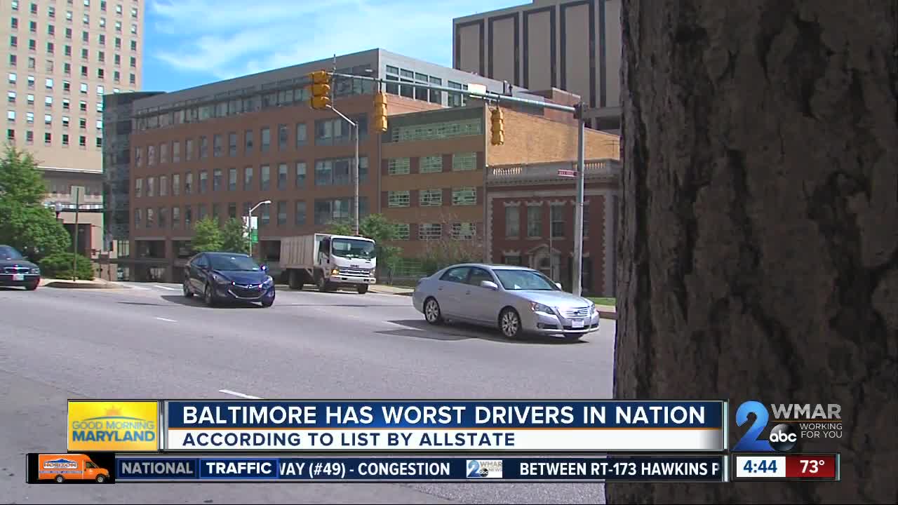 Allstate: Baltimore has the worst drivers in the U.S.