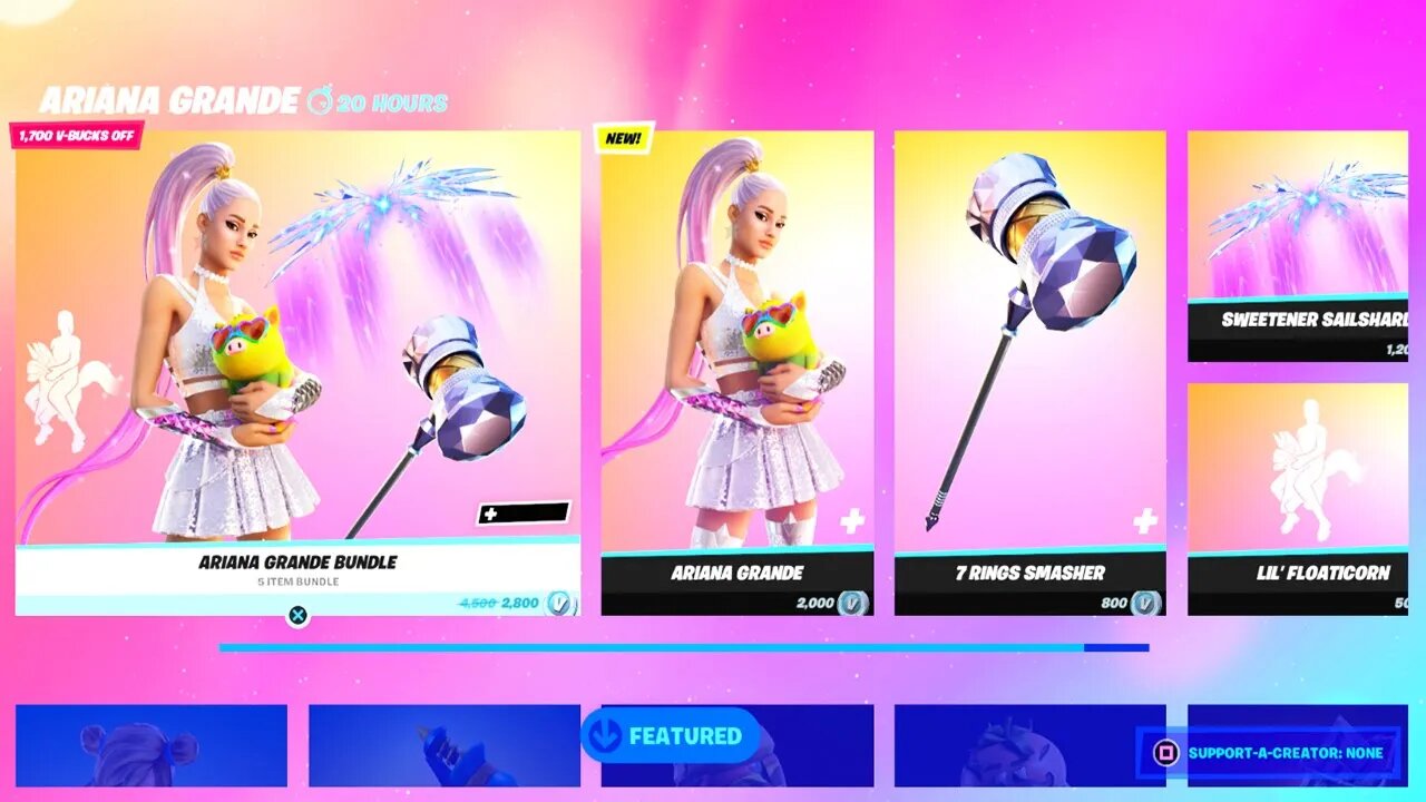 *NEW* ARIANA GRANDE SKIN OUT NOW! FORTNITE ITEM SHOP LIVE! (FORTNITE ITEM SHOP TODAY)