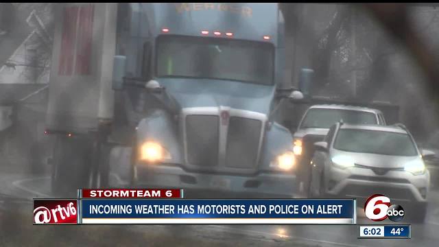 Possible holiday weather has Hoosier motorists, police on high alert