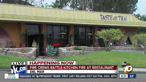 Fire breaks out in kitchen at Del Mar restaurant