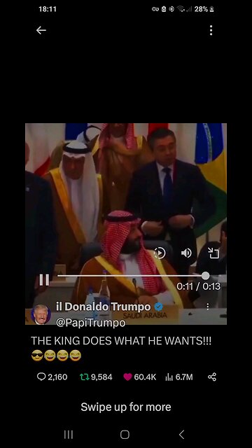 Trump jokes with Saudi Kimg