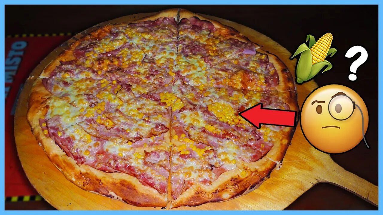 Eating a Giant Pizza With Corn on Top! Czech Food Challenges!