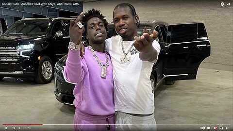 kodak black squashes beef with koly p and trolls latto