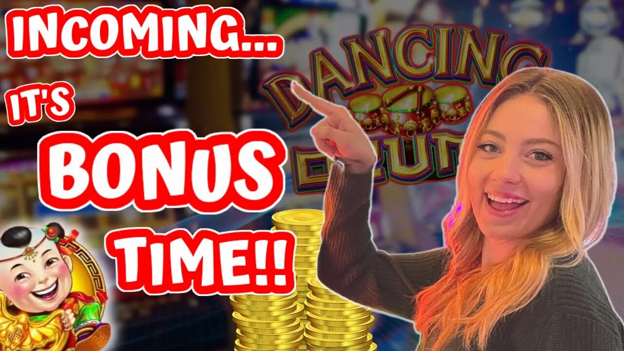 PLAYING ALL MY FAVORITE SLOT MACHINES FOR YOU AT THE CASINO! NON STOP BONUS TIME!