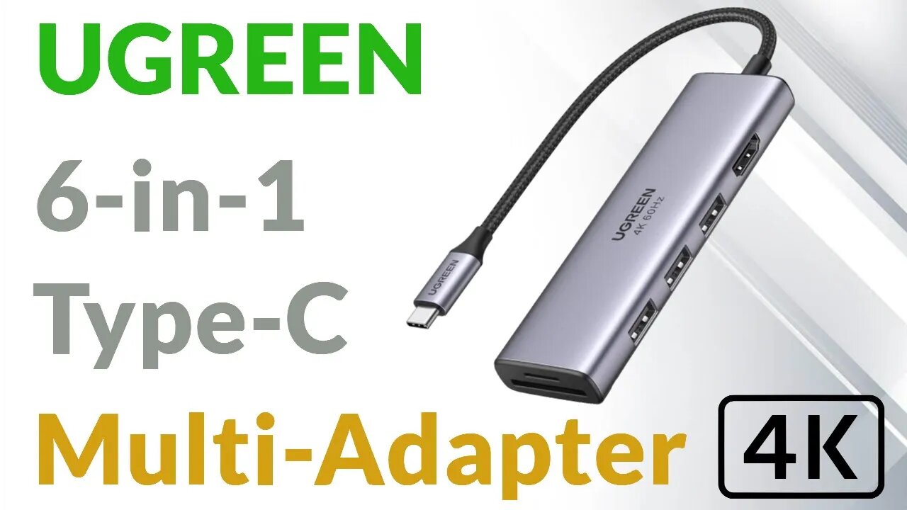 UGREEN 6-in-1 4k 60Hz USB C HUB - Converts your phone into a TV Box