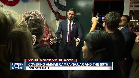 Ammar Campa-Najjar at Golden Hall on election night