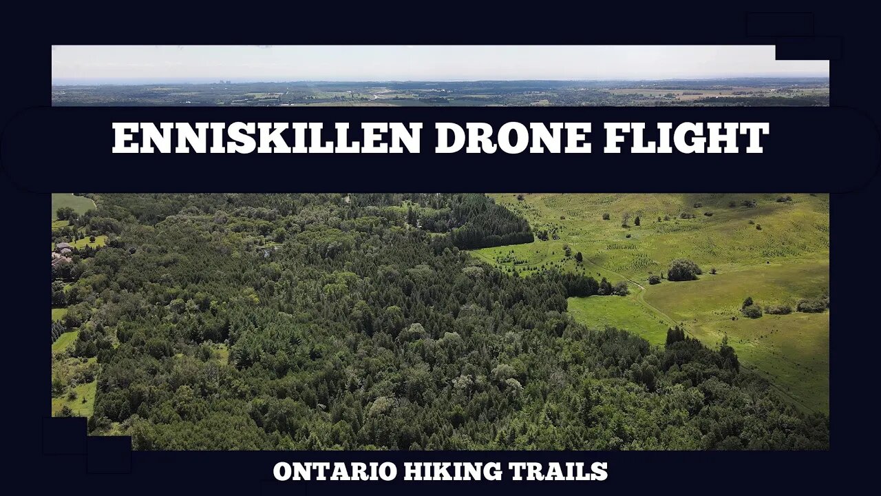 Enniskillen Conservation Area Drone Flight Over The Forest.