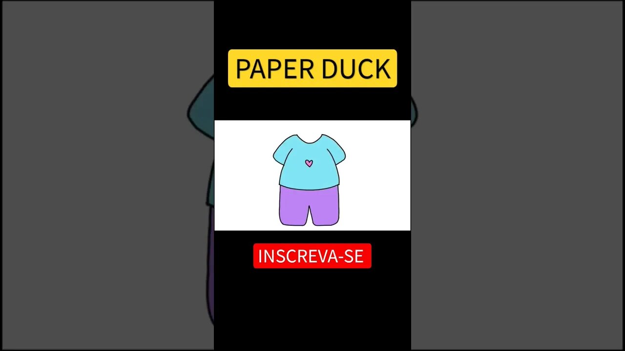 COMO DESENHAR PAPER DUCK +PIJAMA+ ROUPINHAS #paperducks #paperdolls #bonecadepapel #shorts