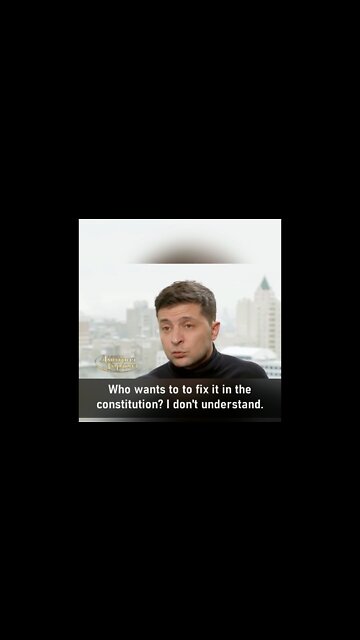 Zelensky once spoke Russian and used to say reasonable things