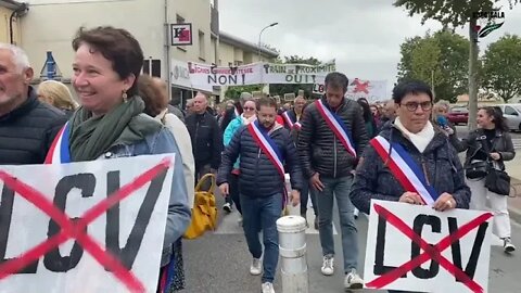 Manifestation anti LGV Langon le 2 octobre 2022