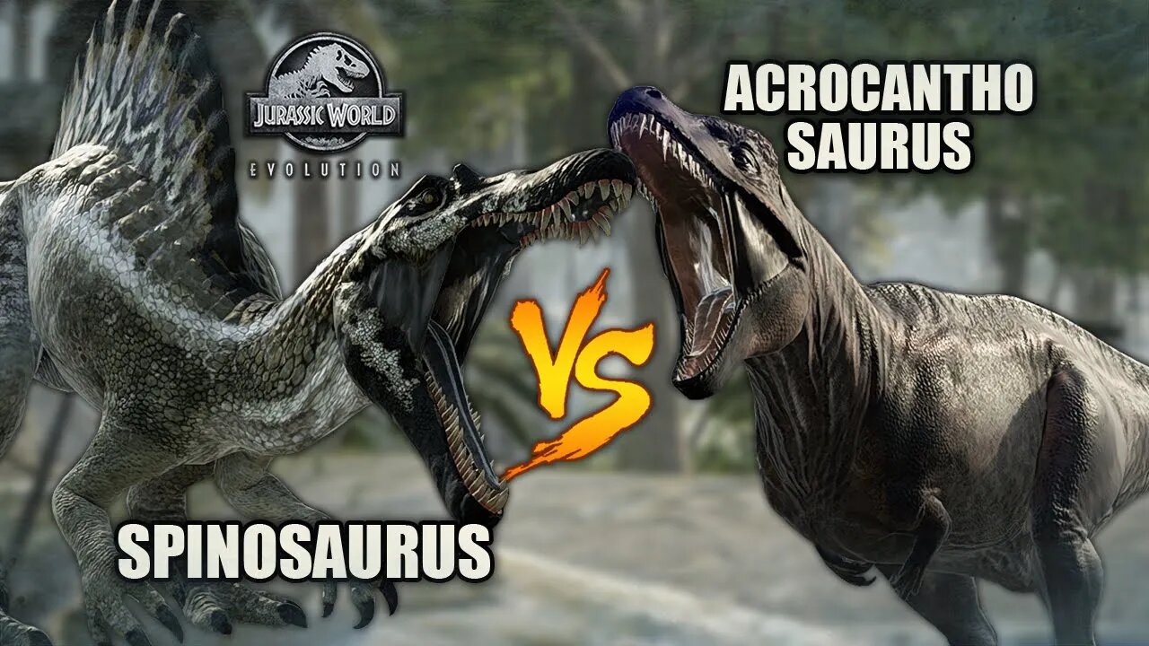 Spinosaurus Vs Acrocanthosaurus Dinosaurs Fight