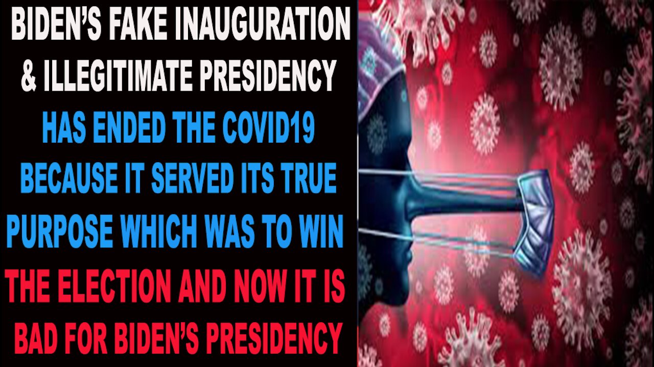 Ep.278 | BIDEN'S INAUGURATION ENDED COVID19 AS IT SERVED ITS PURPOSE & AGENDA