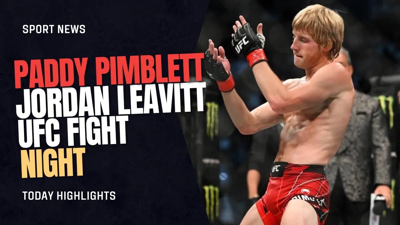 UFC announces Paddy Pimblett vs. Jared Gordon for UFC 282 in December