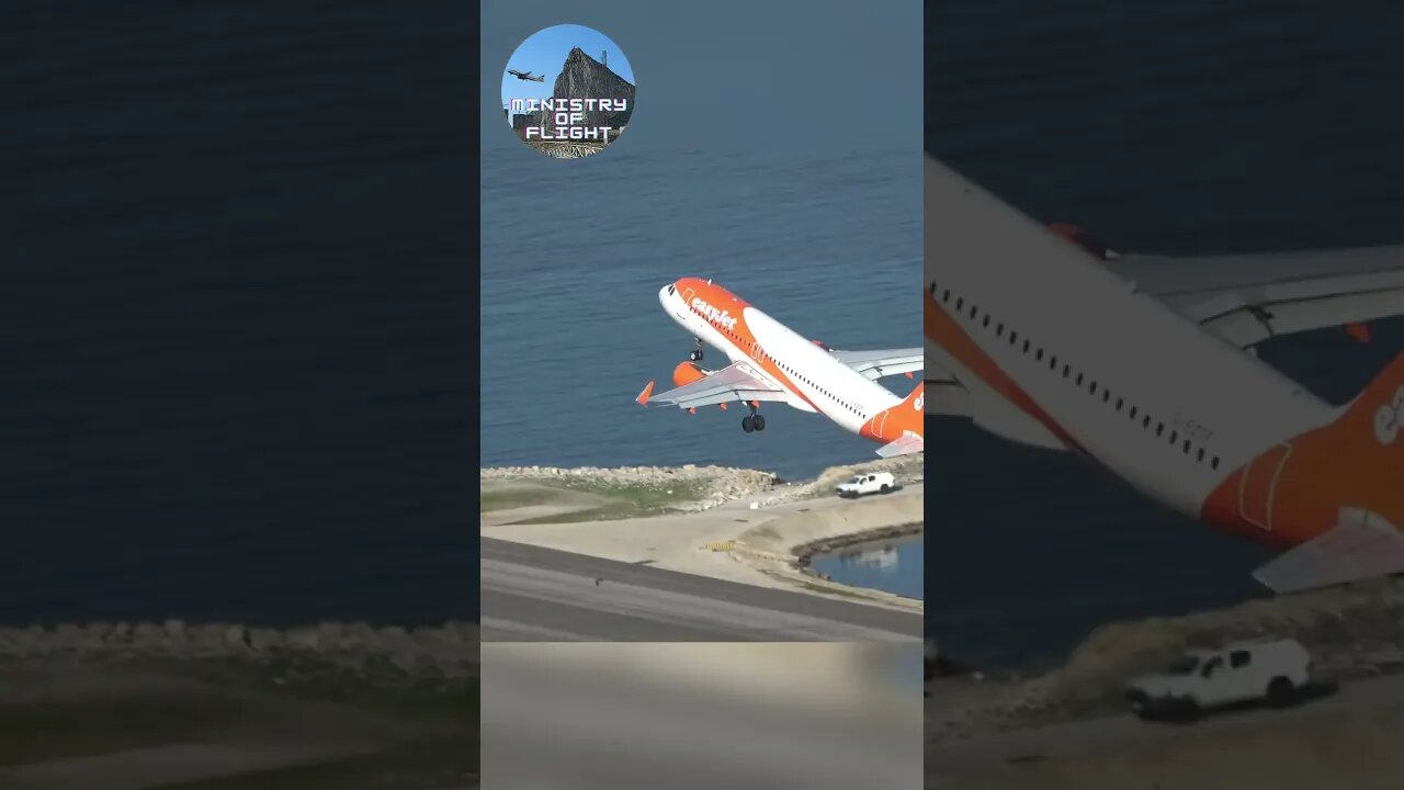 G-EZOF Departure Gibraltar Airport #shorts