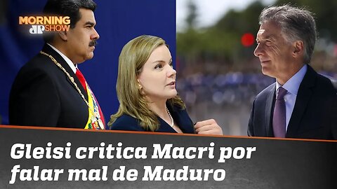 Bolsonaro encontra Macri, e Gleisi Hoffmann não perde a oportunidade de alfinetar