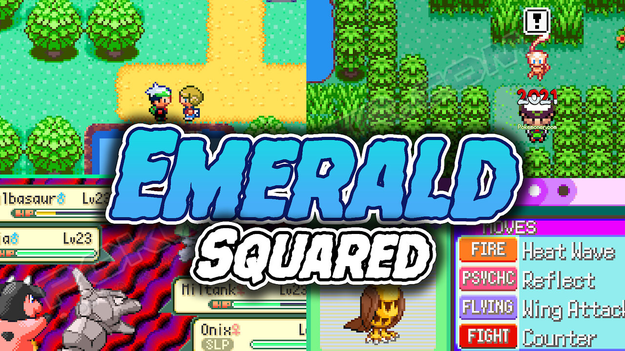 Pokemon Emerald Squared - GBA Hack ROM has Double battles for all trainers, Nuzlocke mode, non-trade