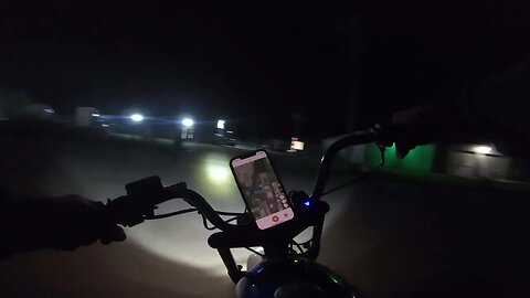 Minibike Ride After Dark ( Trailmaster Hurricane 200X )