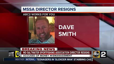 Maryland Saltwater Sportfishing Association Director Resigns