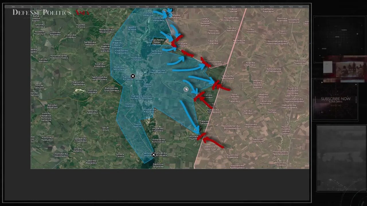 [ Kupyansk Front ] Ukrainian forces fanning out, attacking 6 different directions at once