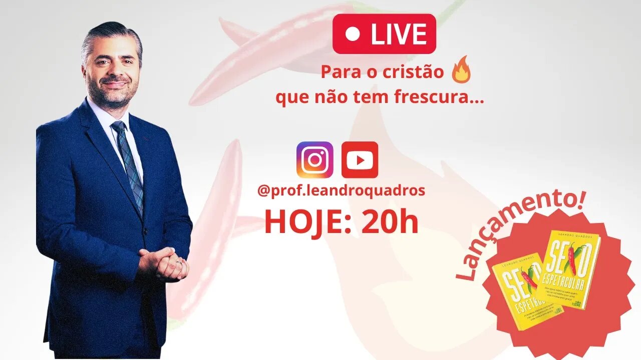 🔥LIVE ESPECIAL - Lançamento do livro "Sexo Espetacular" 🙌