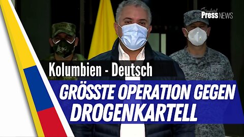 Kolumbiens Präsident verkündet die schwersten Schläge gegen Drogenkartell in der Geschichte