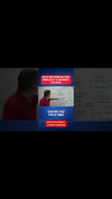 First amendment Free Speech crash course by Attorney Steve®
